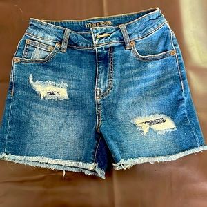 Maurice’s High-rise jean shorts size 0